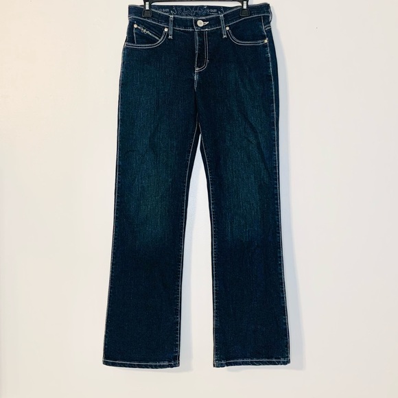 Wrangler Q Baby Mid Rise Boot Cut Jeans 5/6 X 30 - Picture 15 of 16